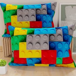 PETTI Artigiani Italiani - Pair of Pillow Cases 30 x 50 cm in Microfibre, Cushions for Bedroom Furniture, Sofa, Living Room, Set of 2 Cushion Covers, Brick Pillowcase, 100% Made in Italy