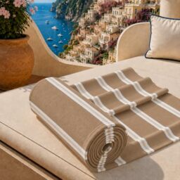 PETTI Artigiani Italiani - Microfibre Beach Towel, Beach or Pool Towel, Beach Towel, Large 90 x 180 cm, Millerighe 37