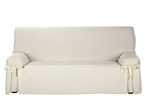 Martina Home Riga Sofa Cover Bows, 4 Seater, Beige