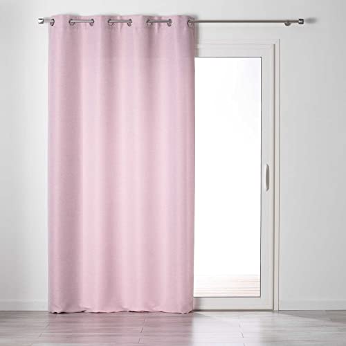 Douceur d'Intérieur Shimmering Bedroom Curtain with Eyelets 140 x 240 cm Glamour Design