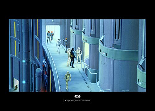 Komar Wall Picture Star Wars Classic RMQ Prison Elevator Children's Room Decoration Art Print Without Frame WB155-70 x 50 cm Size 70 x 50 cm (Width x Height)