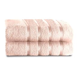 GC GAVENO CAVAILIA 500 GSM Luxury Bath Sheets, Extra Absorbent Premium Quality 2PK Large 100% Cotton Towels, Blush Pink, 2PK