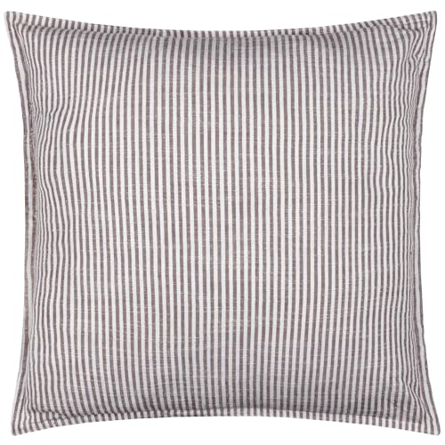 Yard Truro Striped Cushion Cover (Chocolate, 45 x 45 cm)