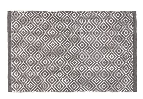 WENKO Turpan Bath Mat, Polyester, Multicoloured, 80 x 0 x 50 cm - Bathroom Mat 50 x 80 cm Polyester Non-Slip Shower Mat Retro Style Model turpan