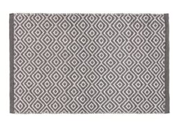 WENKO Turpan Bath Mat, Polyester, Multicoloured, 80 x 0 x 50 cm - Bathroom Mat 50 x 80 cm Polyester Non-Slip Shower Mat Retro Style Model turpan