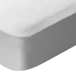 Pikolin Home - Waterproof Terry and Breathable Mattress Protector, Absorbent, Oeko-Tex Certified, for 80 cm Beds, up to 32 cm Height - Mattress Topper 80 x 190/200 cm