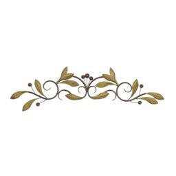 "Deco 79 Metal Leaf Wall Decor, 31"" x 1"" x 6"", Green"