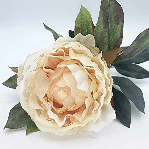 Wellhome Bouquet of Peony Fabric in Colour, Salmon 80 cm, Unit