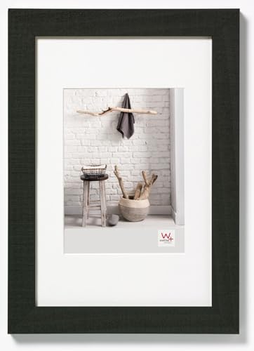 walther design Picture Frame Black 70 x 100 cm with PassepArtout, Home Wooden Frame HO100B