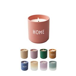 Design Letters Scented Candle Gift for Women - Jar Candles Perfect for Table Decoration - 100% Soy Wax Candle in Porcelain Cup - Ideal for Home Decoration - 51 Hour Burning time Calm Scent