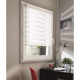 Madecostore Day/Night Roller Blind, White, 75 x 160 cm (W x H x D)