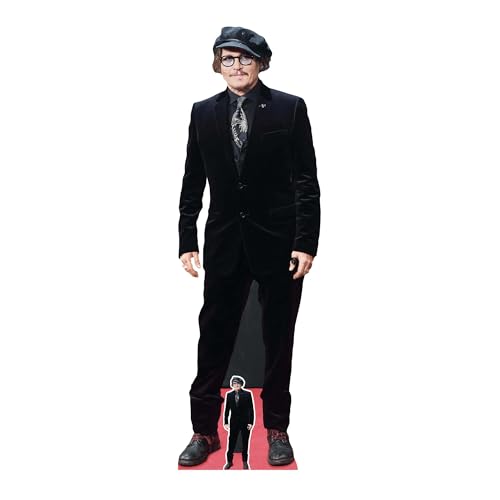 Star Cutouts CS1218 Johnny Depp Black Suit Cardboard Cutout 179cm - Free Standing, Quick Set Up, Movie parties and fan gifts