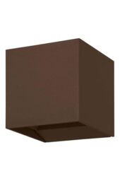 Eglo LED Outdoor wall spot Light Calpino 3, Outside lamp uplight Downlight, Porch Lighting Made of Metal in Rust Brown, Warm White, IP54