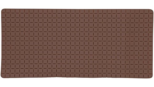 "Bath mat ""Quadro Premium"" 36x76cm brown"