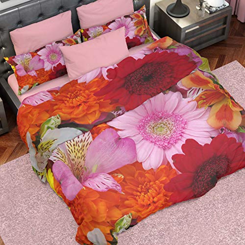 PETTI Artigiani Italiani Duvet Cover, Bedding Set, Satin, 100% Made in Italy, Tropical Village, Super King (250x200 cm)