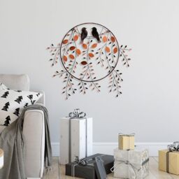 Handmade Decorative Metal Wall Accessory, 75 x 86 cm, 100% Metal (1.5 mm), Unique Hand-Painted Design, Perfect for Home Decor & Art Lovers