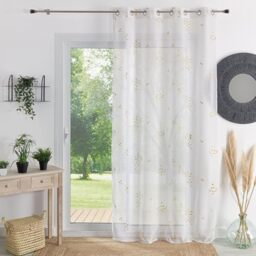 HomeMaison.com Plain Blackout Panel Curtain Yellow 140 x 240 cm