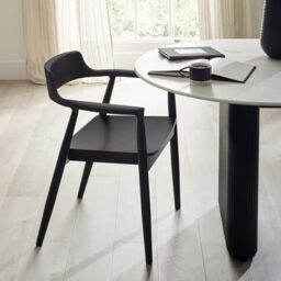 Julian Bowen Franklin Dining Chairs, Set of 2, Black - H78 x W56 x D57.5cm