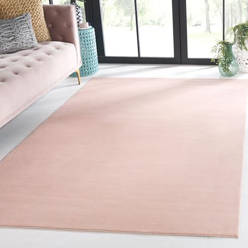 Safavieh Boho Rug Living Room, Dining Room, Bedroom - Machine Washable and Non Slip - Loft Collection, Short Pile, in Peach, 82 X 244 cm