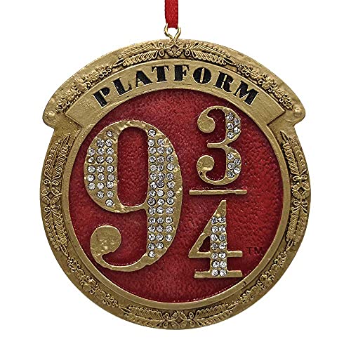 Nemesis Now Harry Potter Train Platform 9 3/4 Hanging Ornament, Red, 8.2cm (B5677T1)