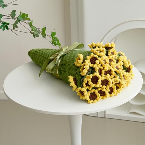 Longhui bedding Sunflower Flower Blanket, Acrylic Material Circular Giant Soft Blanket (Beige, 60 inches)