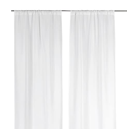 Linder Plain Polyester, White, polyester, off-white, 45x180x40 cm
