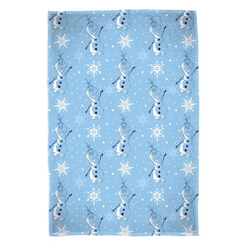Disney Frozen Officially Licensed Sherpa Backed Fleece Blanket, Super Soft Warm Blanket - Forever Design - Perfect for Home, Bedroom, Sleepovers and Camping 100 x 150 cm
