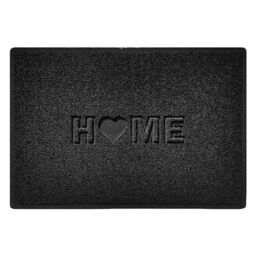 Nicoman LOVE at HOME Doormat 90x60cm -Elegant Black｜Heavy Duty Non-Slip｜Indoor/Outdoor｜Entrance Barrier Dirt-Trapper Floor Mat｜Home Patio Garden Conservatory Door Mat｜Home Heart