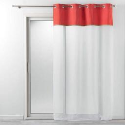 Douceur d'Intérieur Orange Eyelet Curtain 140 x 280 cm