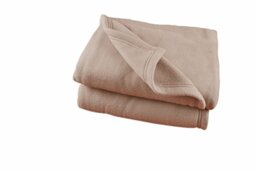 Poyet Motte Polex Blanket in Polyester Fleece - Sand, polyester, sand, 220x180 cm