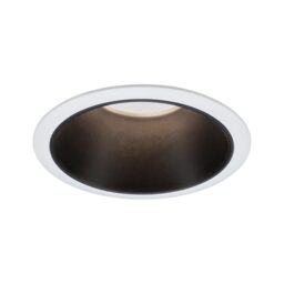 Paulmann 93394 Cole recessed luminaire Rigid Round dimmable recessed Spotlight White, Black matt spot Aluminium, Plastic recessed lamp GU10