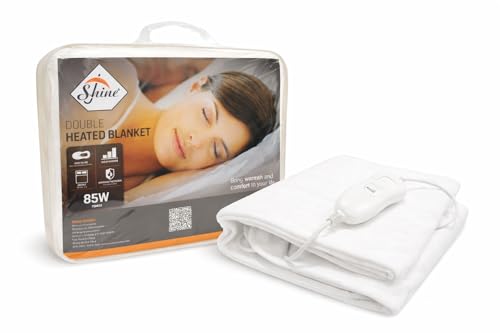 Electric Heated Underblanket β SHINE Bed Warmer with 3 Heat Settings, Overheat Protection, 85W Power, Hand Washable Mattress Underblanket 120 x 135 cm