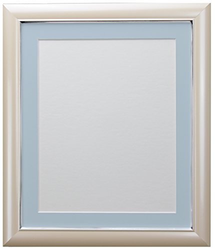 FRAMES BY POST Soda Picture Photo Frame, Plastic, Peach with Blue Mount, 24 x 20 Inch Image Size 50 x 40 cm