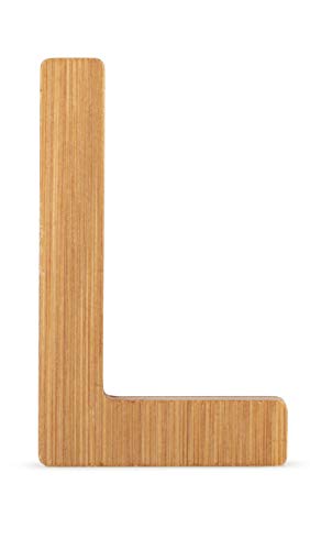 Small Foot 12065 ABC Letter L Made of Sustainable Bamboo Can Be Combined with Other Letters as Decoration or Door Sign