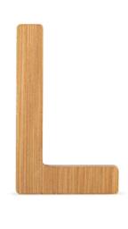 Small Foot 12065 ABC Letter L Made of Sustainable Bamboo Can Be Combined with Other Letters as Decoration or Door Sign