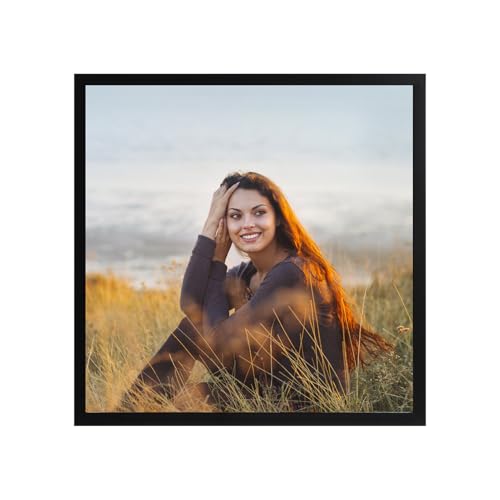 Ditwis 30x30 Picture Frame Black, Classic Square Picture Frame 12x12 inch for Living Room, Bedroom and Office, Wall or Desk Display