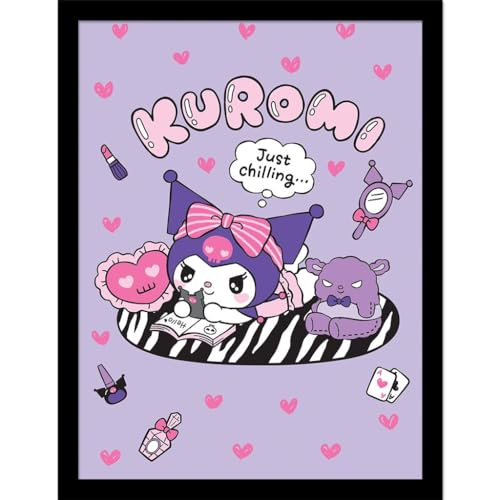 Pyramid International KUROMI (JUST CHILLING) COLLECTOR PRINT (FRAMED) One Size