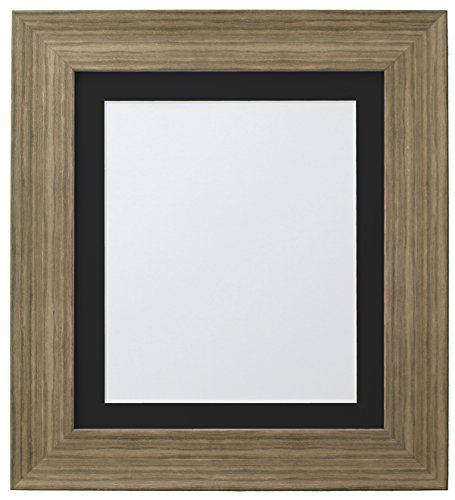 FRAMES BY POST Hygge Picture Photo Frame, Plastic Glass, Bear Creek Brown with Black Mount, 24 x 20 Image Size 20 x 16 Inches