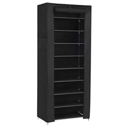 SONGMICS 10-Tier Shoe Rack, Holds 27-35 Pairs, with Dustproof Cover