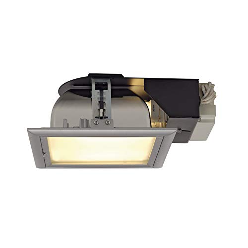 SLV QUOR 52 EVG recessed Ceiling Light/Spotlight, floodlight, Ceiling Spotlight, recessed Light LED, Indoor Lighting / G24q-3 52W Grey