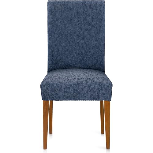 ECOMMERC3 - 2 Universal and Versatile Chair Covers ??? Blue Chair Cover Protector Easy to Install for Back, Seat and Arms