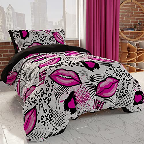 PETTI Artigiani Italiani - Maxi Double Duvet Cover Set 260 x 240 cm (2 Pillowcases 63 x 63 cm Included), Microfibre Duvet Cover for Boys and Girls, in Digital Print