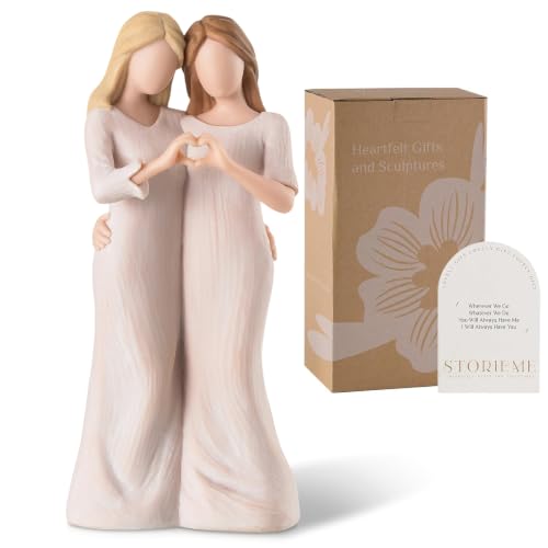 Storieme Sister Figurines for Women, Bestie Friendship Christmas & Birthday Gift