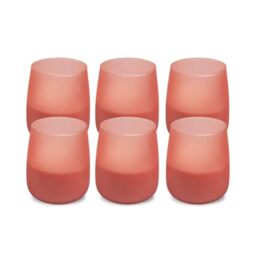 Spaas 6X Citronella Soft Glow Scented Candle, ± 38 Hours, Fairy Pink, Summer Blossom