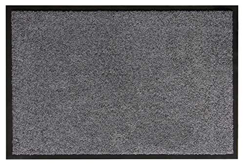 andiamo Dirt Trapper Mat for Entrance Area, Indoor and Outdoor Doormat, Floor Mat, grey, 60 x 90 cm