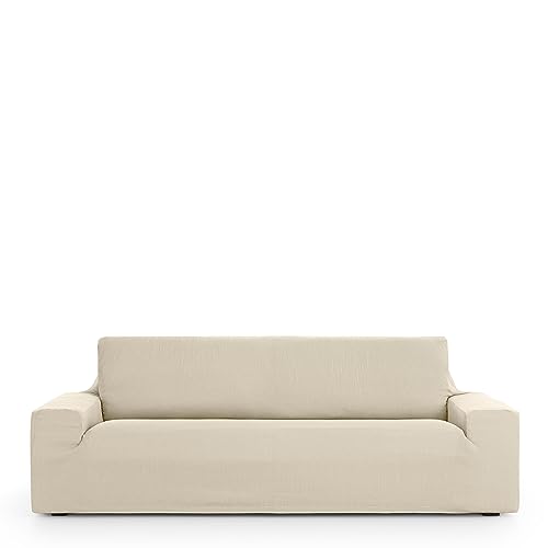 Eysa Ulises elastic sofa cover 3 seats colour 00-ecru, Polyester-Cotton, 180 to 210 cm / 3 seats