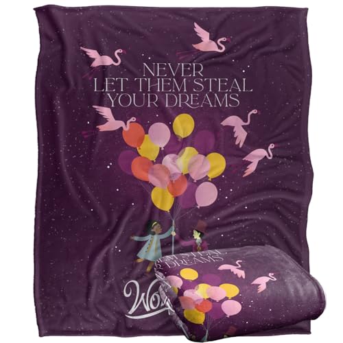 Wonka (2023) Blanket, 152 x 127 cm Never Let Them Steal Your Dreams Silky Touch Super Soft Throw Blanket
