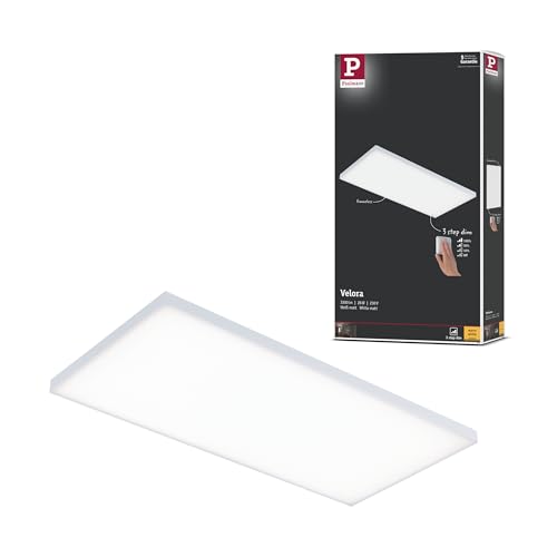 Paulmann 79823 Velora LED Panel Rectangular incl. 1x26 watt Ceiling lamp White matt Light Panel Metal Ceiling Light 3000 K