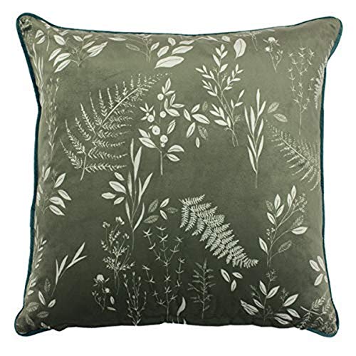 Furn Fearne Feather Filled Cushion, Sage, 50 x 50cm