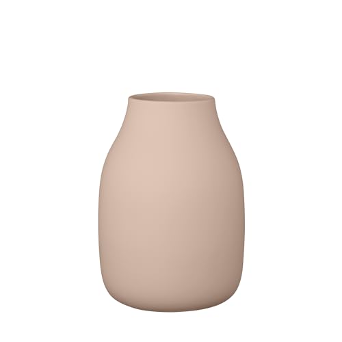 blomus - Vase - COLORA - Indian Tan - L - Ceramic - Decorative Flower Vase - Handmade Design - ??14 x 20 cm